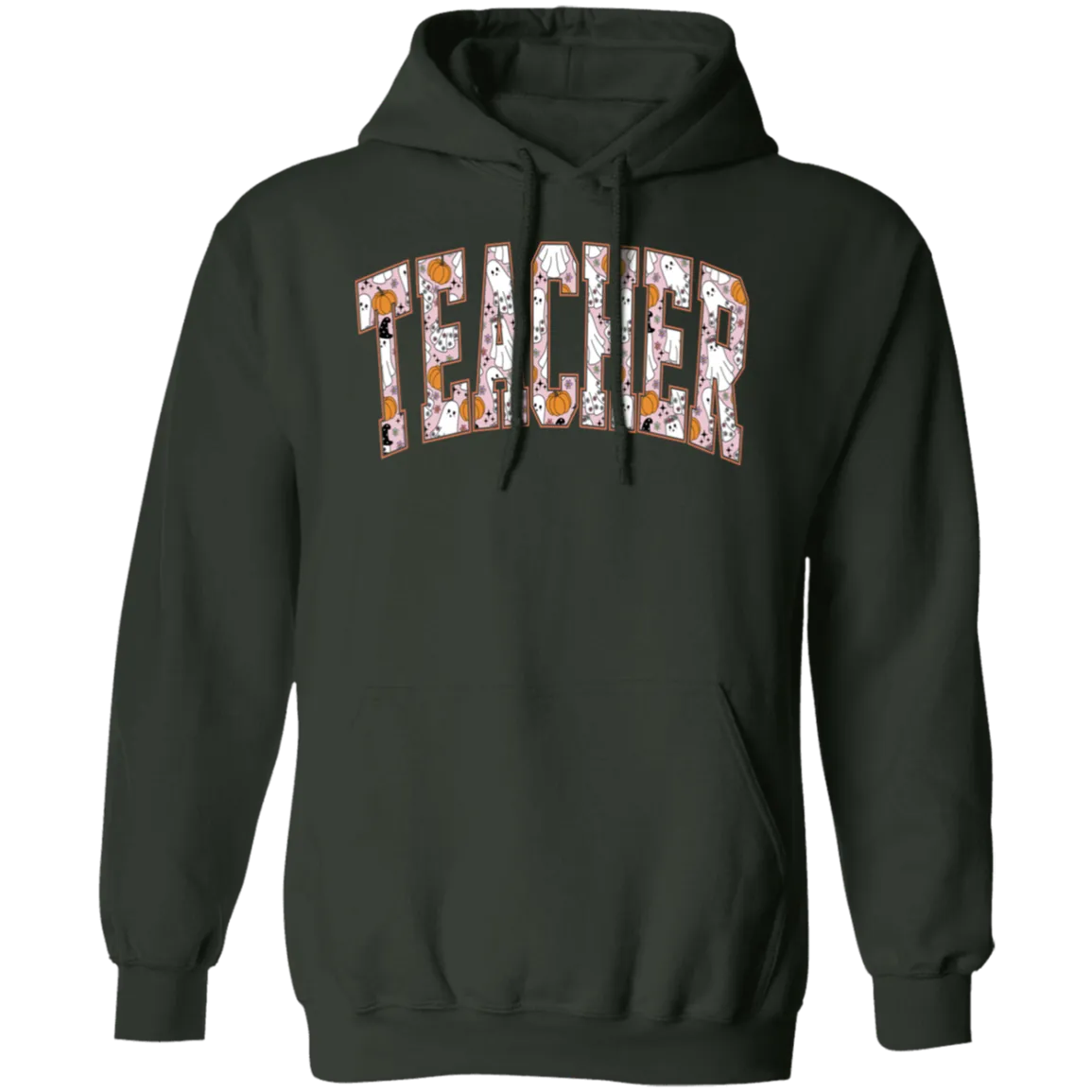 Trendy Halloween Fall Hoodie – Perfect for Spooky Teachers!