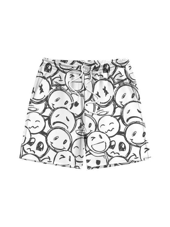 Trendy print beach pants-D857 | Inspanda