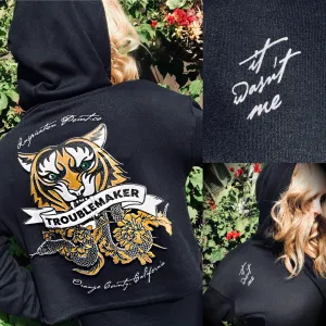 TROUBLEMAKER CROPPED HOODIE