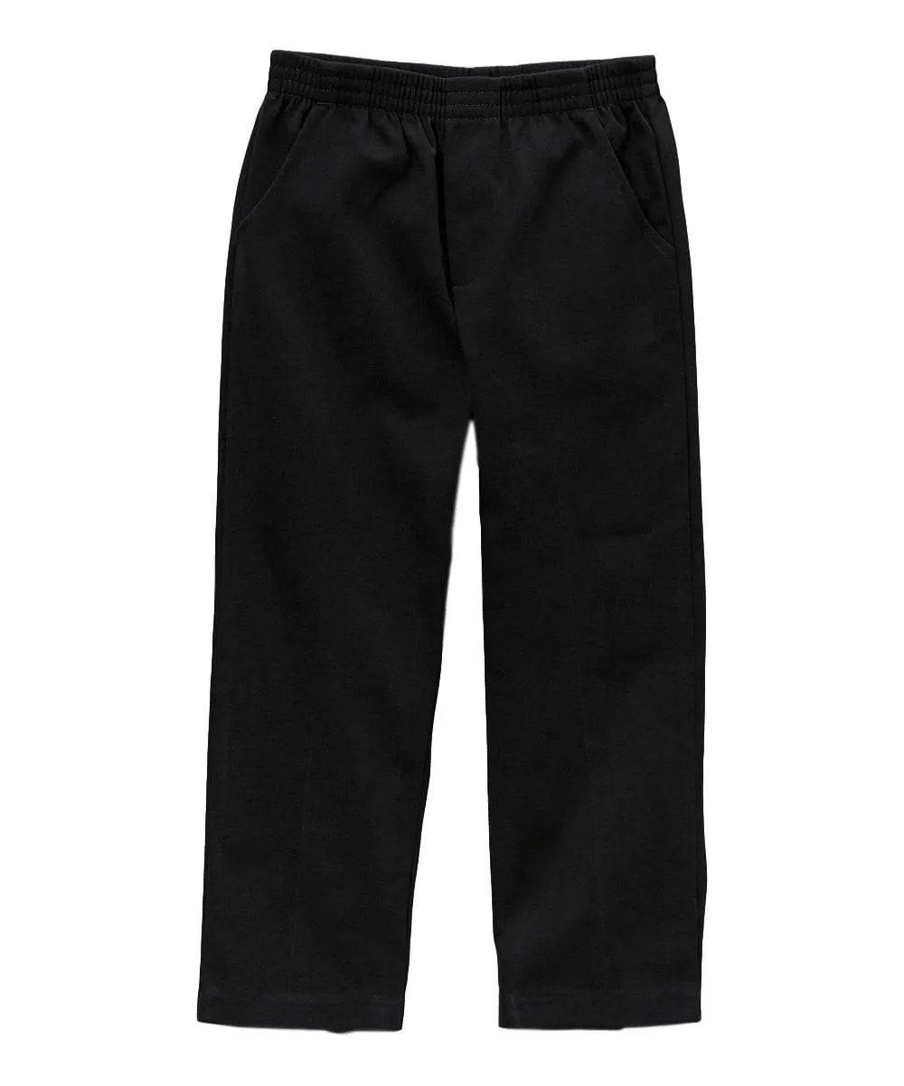 unik Boy's H. Green Uniform All Elastic Waist Pull-on Pants 4-12