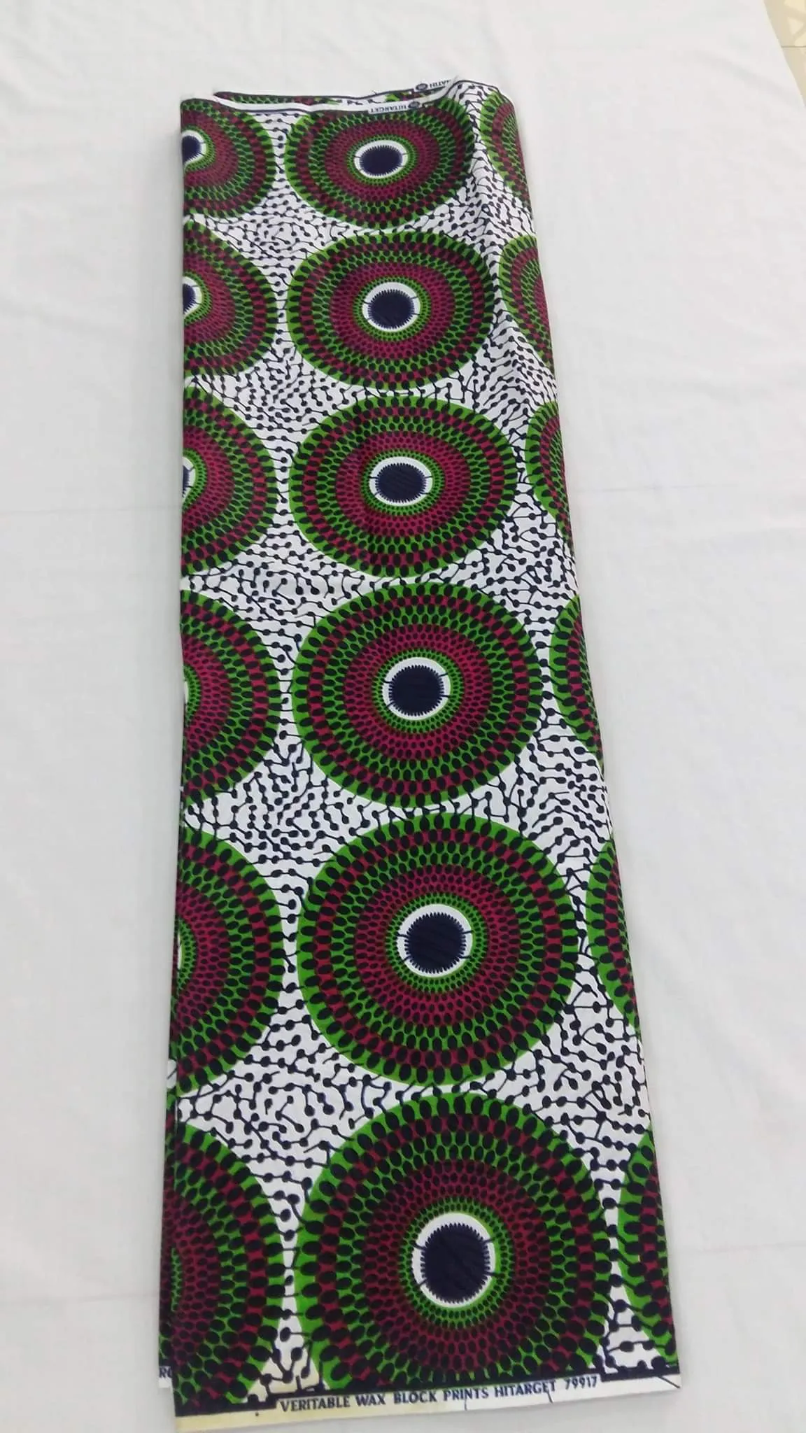 Unique Design Fabrics With Trendy Body Print - White Color