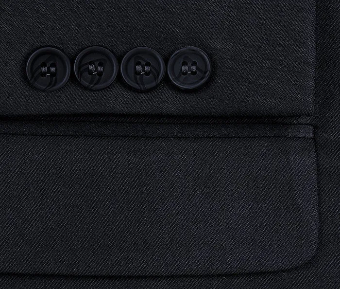 Vanderbilt Collection - Classic 2 Piece Suit 2 Buttons Regular Fit In Dark Navy