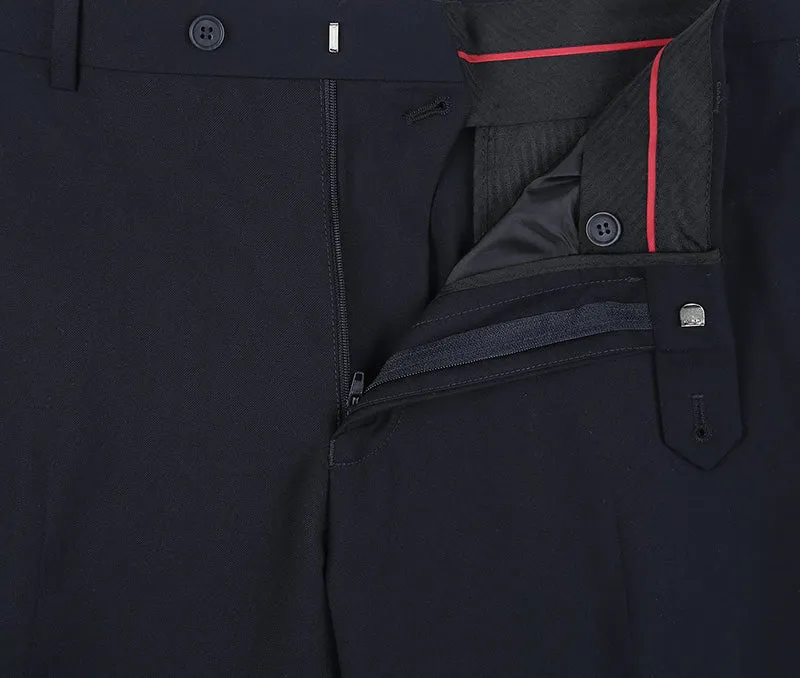 Vanderbilt Collection - Classic 2 Piece Suit 2 Buttons Regular Fit In Dark Navy