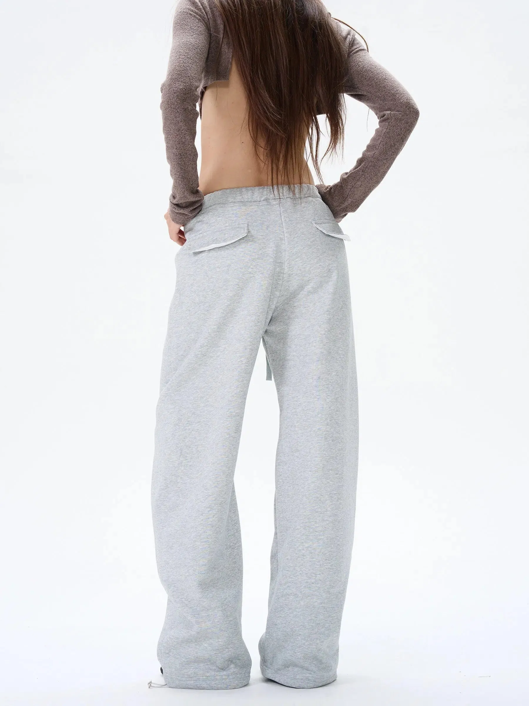 Velvet Drawstring Sweatpants