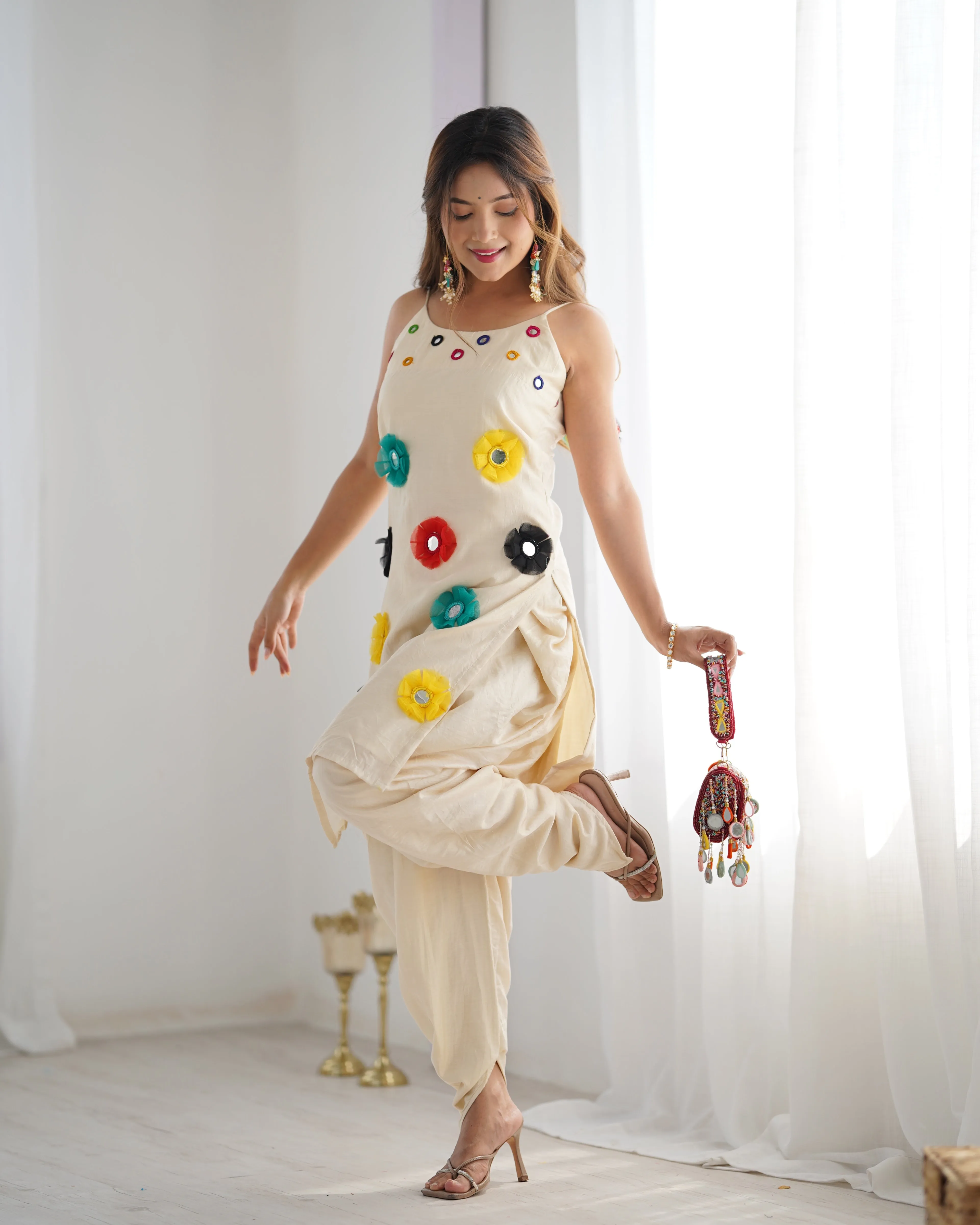 Vibrant Bloom KurtI Set