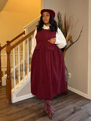 VINTAGE CORD-Burgundy
