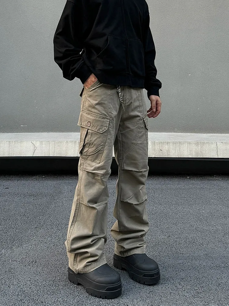 Vintage Straight-leg Cargo Pants
