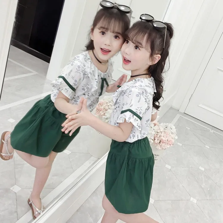 Western 2-Pcs Floral Shirts & Shorts