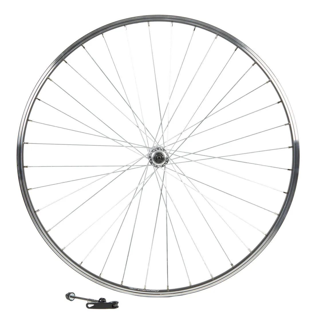 Wheel 28" Front Single Wall V-brake Quick Release - Black