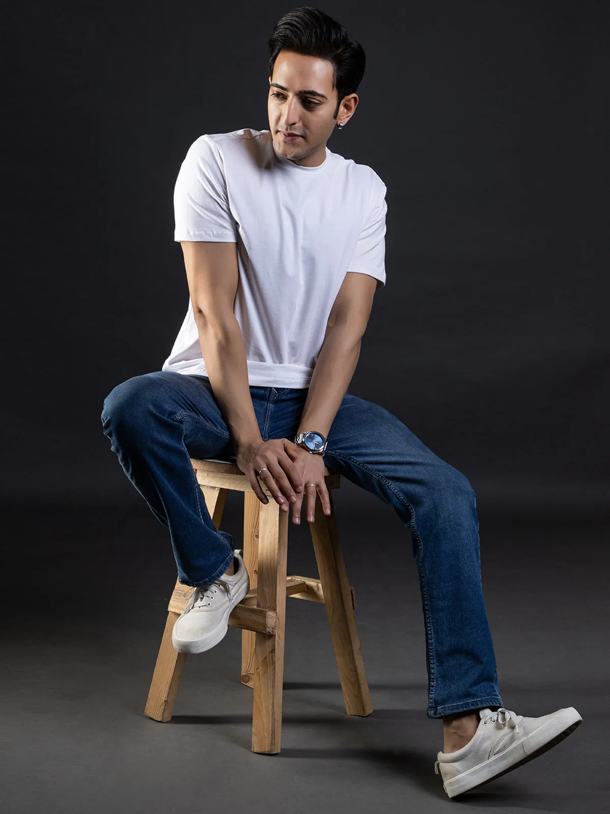 White  | ACTION series | Sports t shirt for Men