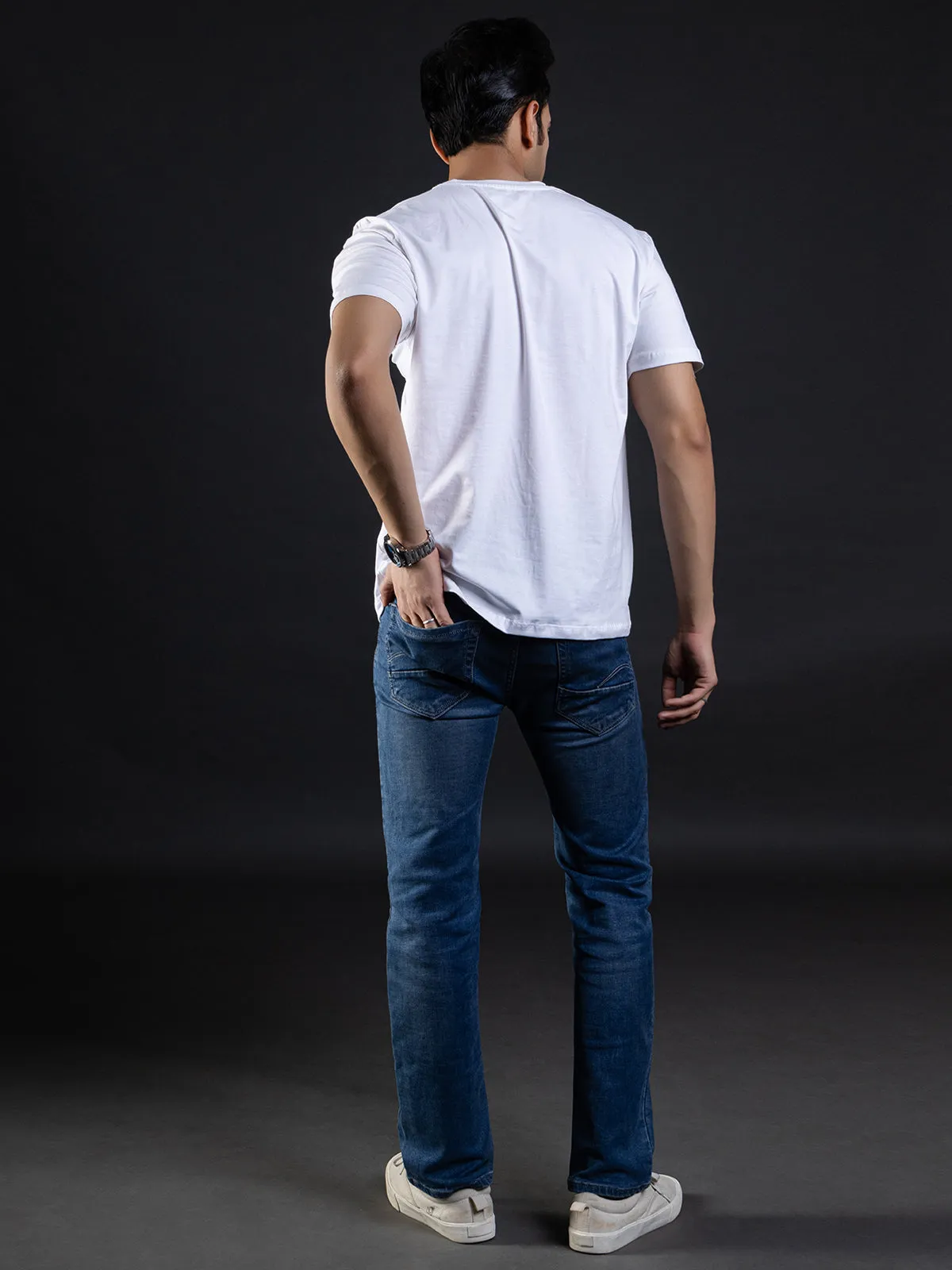 White  | ACTION series | Sports t shirt for Men