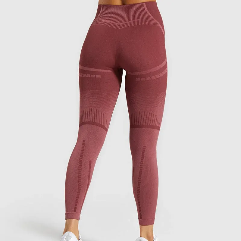 Wholesale High Activewear Compression Yoga Pants Fitness High Waist Butt Lifting Leggings Sports Gym Wear Seamless Women Pants