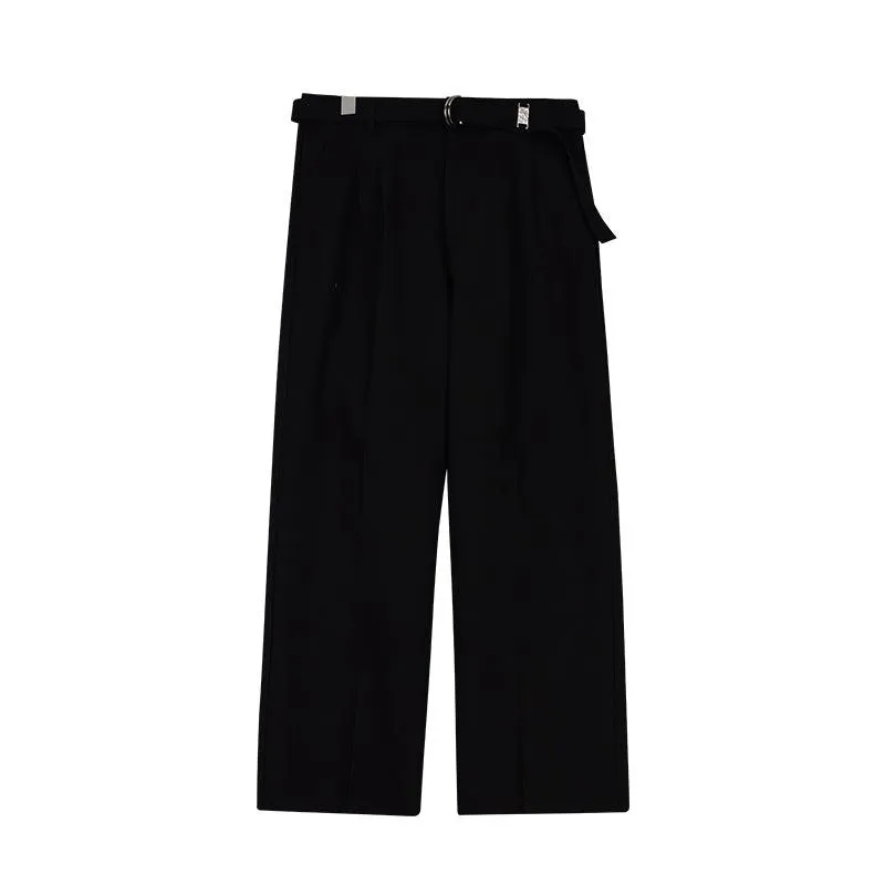 Wide-leg Belted Pants