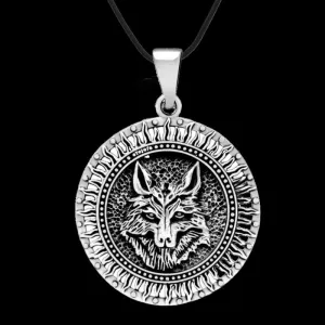 Wolf Fenrir 925 STERLING SILVER PENDANT