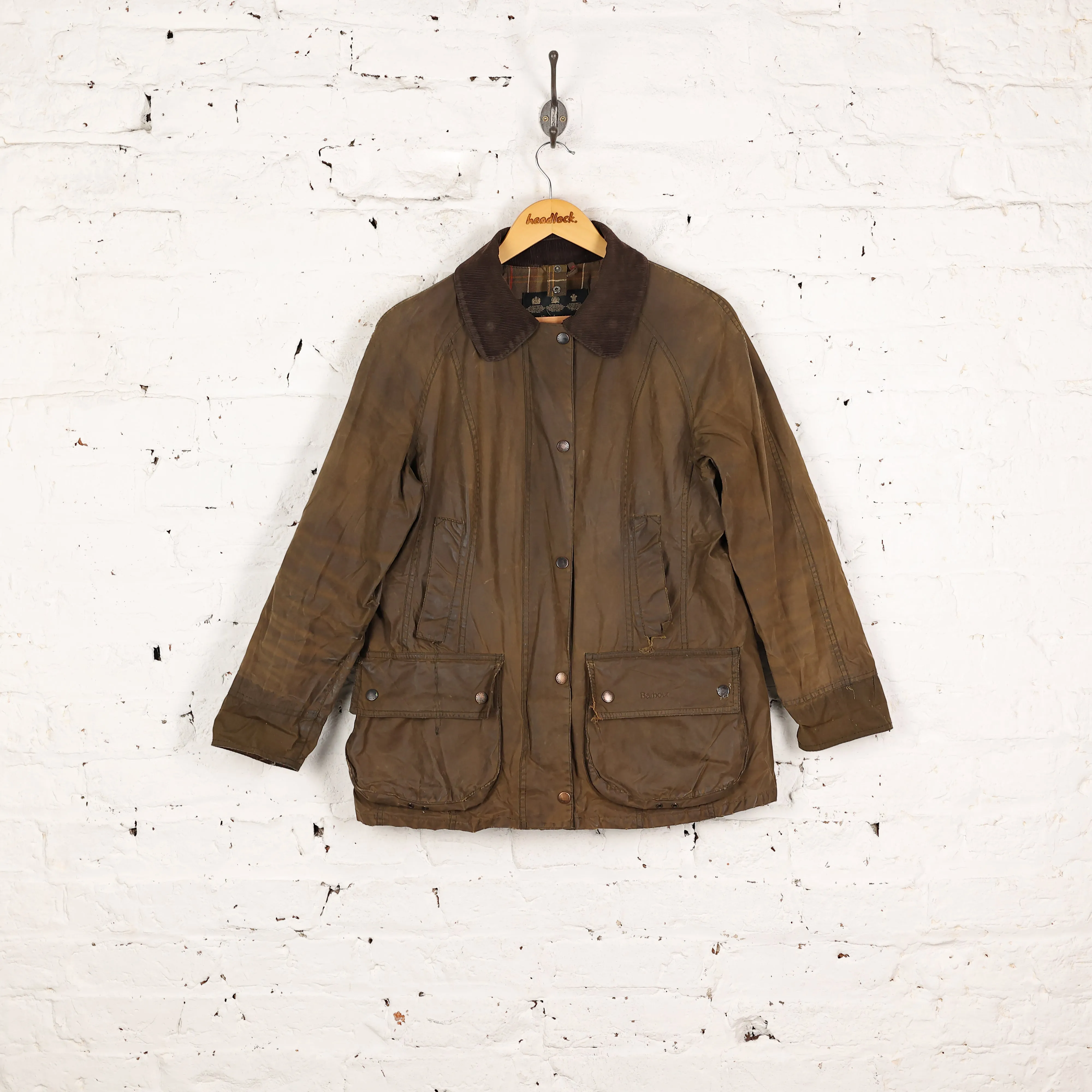 Women's Barbour Classic Beadnell Wax Jacket - Green - Women's M