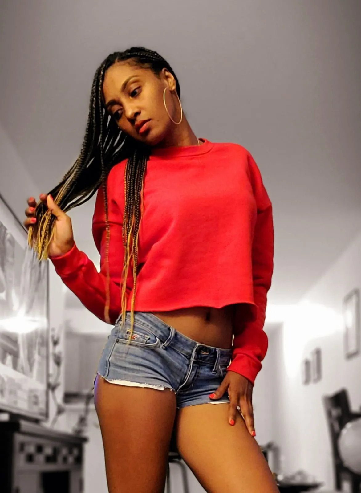 WOMEN'S FASHION FLEECE CROP