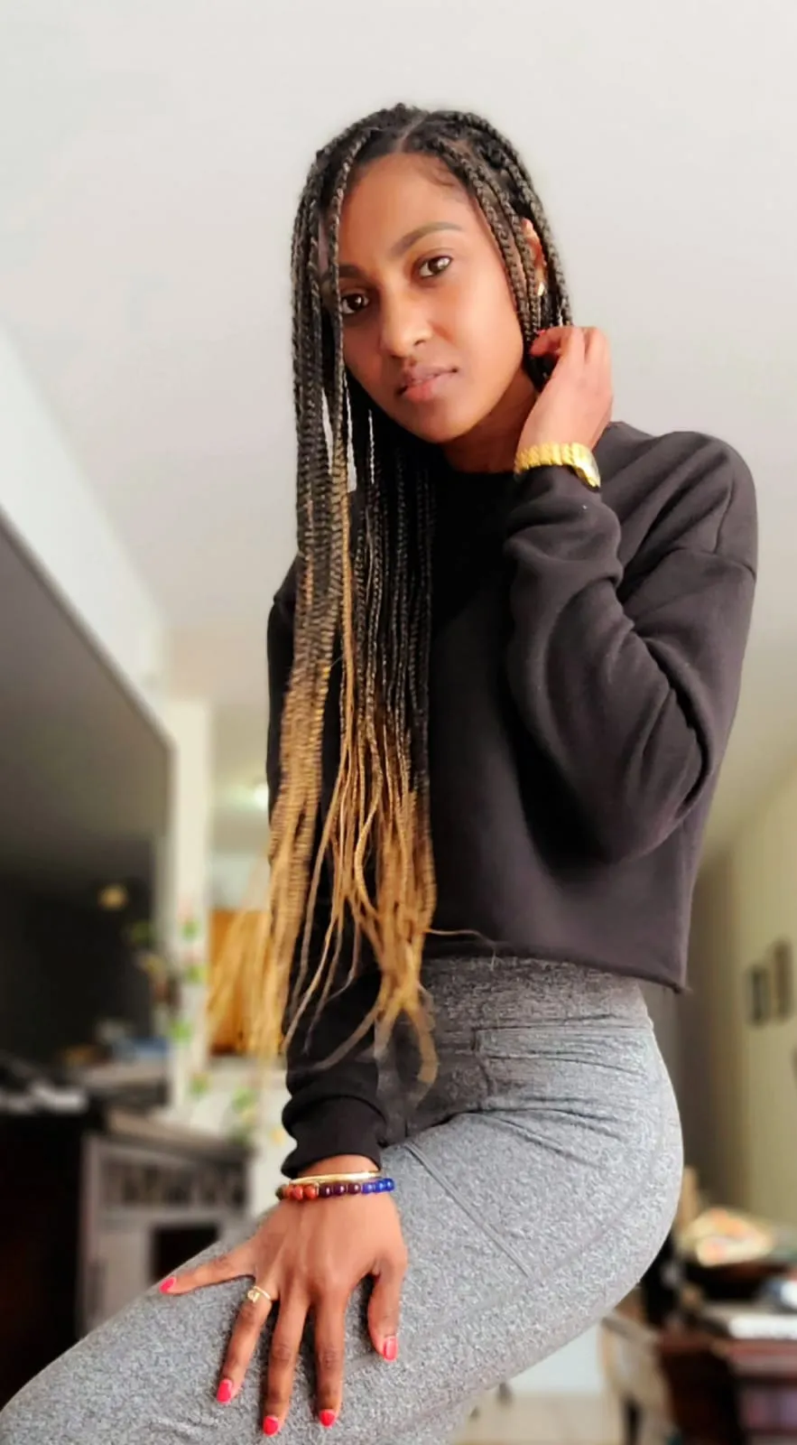 WOMEN'S FASHION FLEECE CROP