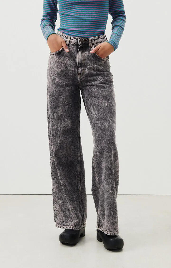 WOMEN'S FLARED JEANS YOPDAY - SNOW BLACK