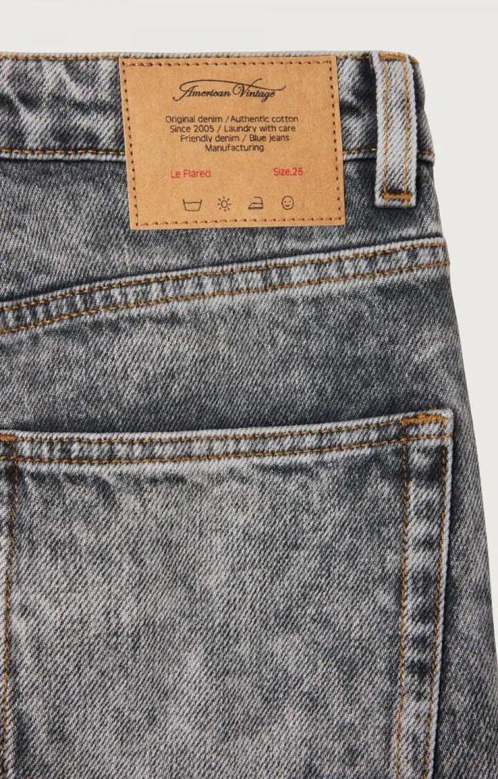 WOMEN'S FLARED JEANS YOPDAY - SNOW BLACK