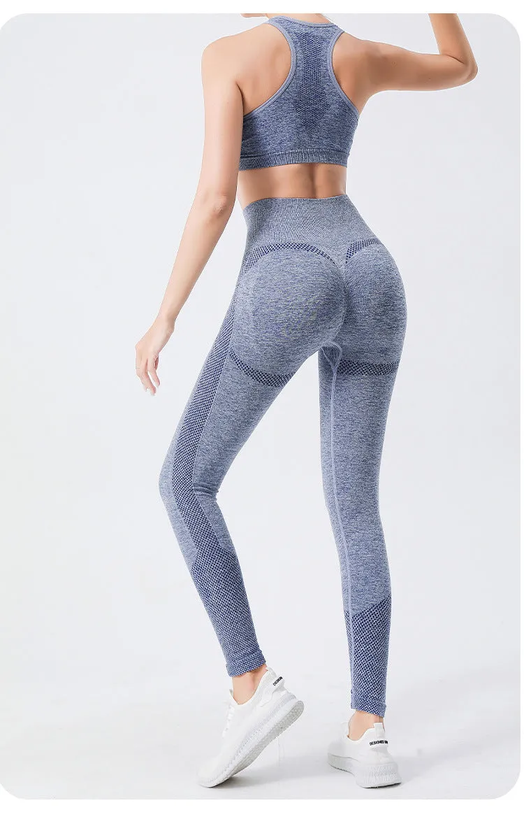 Women's High Waisted Leggings Are Breathable Elastic Shaping And Suitable For Running Yoga And Exercise