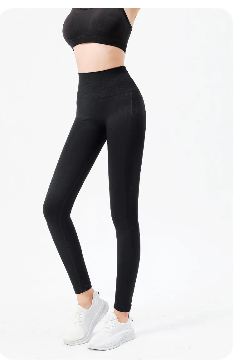 Women's High Waisted Leggings Are Breathable Elastic Shaping And Suitable For Running Yoga And Exercise