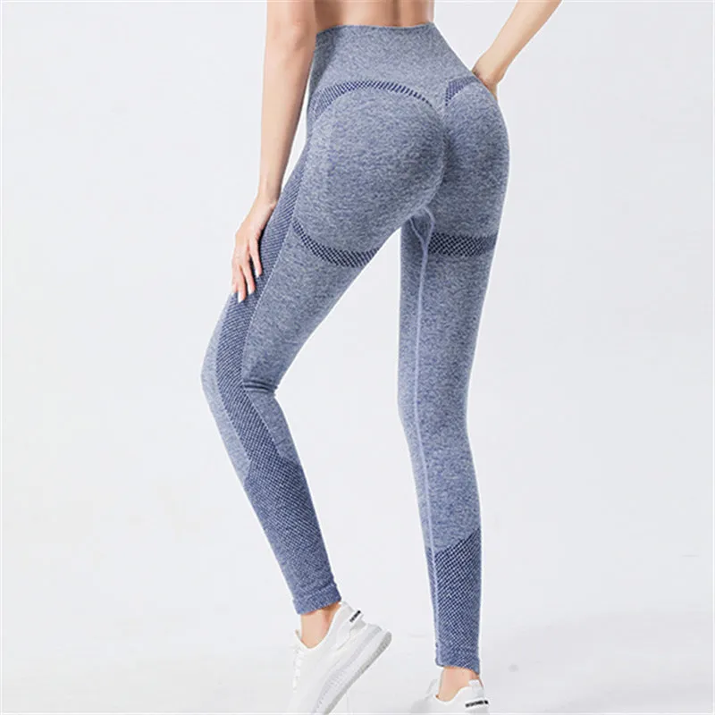 Women's High Waisted Leggings Are Breathable Elastic Shaping And Suitable For Running Yoga And Exercise