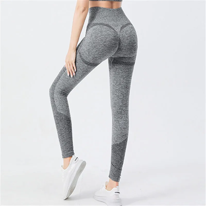 Women's High Waisted Leggings Are Breathable Elastic Shaping And Suitable For Running Yoga And Exercise