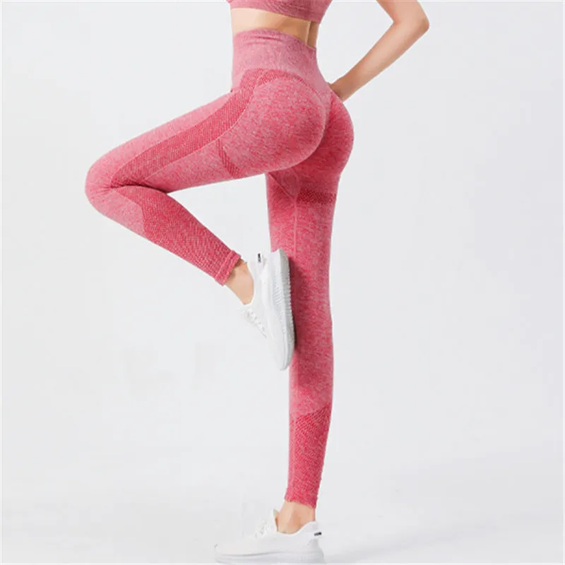 Women's High Waisted Leggings Are Breathable Elastic Shaping And Suitable For Running Yoga And Exercise