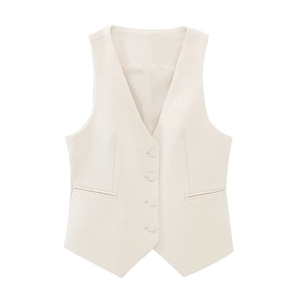 Women's Long Double-breasted Blazer