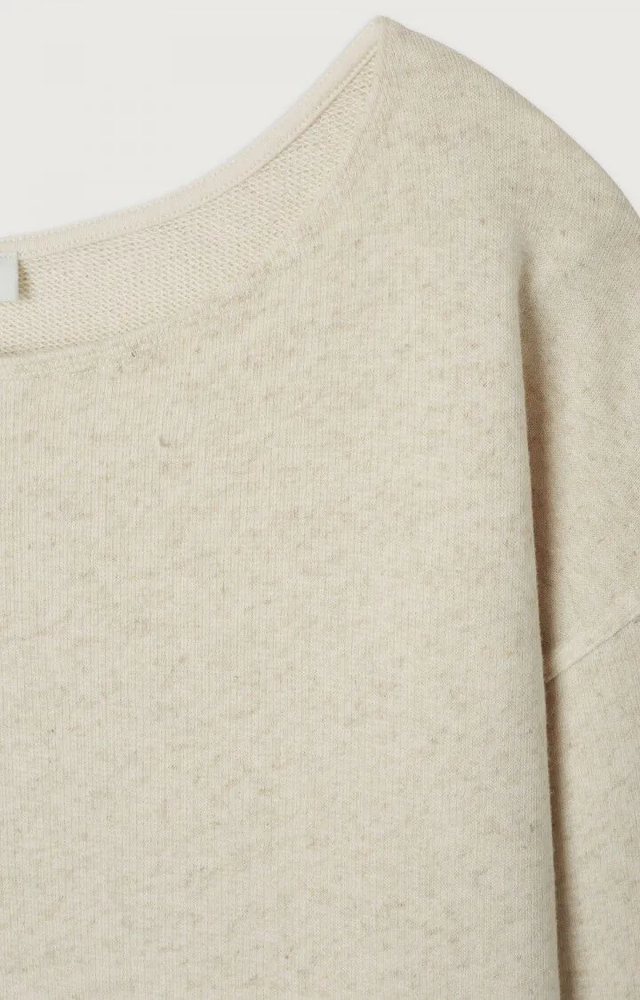 WOMEN'S SWEATSHIRT ITONAY - MELANGE ECRU