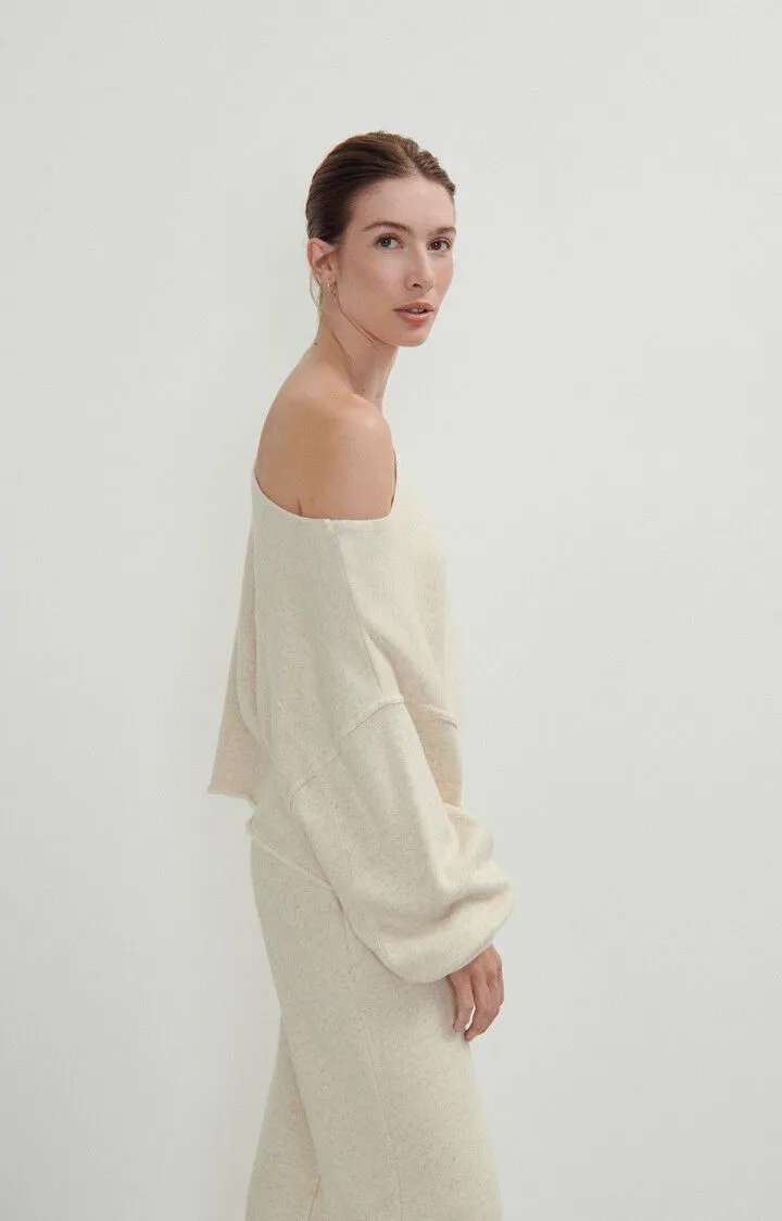 WOMEN'S SWEATSHIRT ITONAY - MELANGE ECRU
