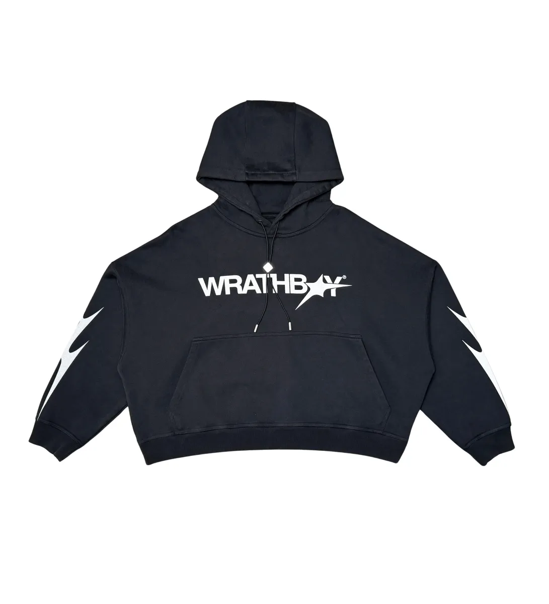 Wrathboy - Death/Glory Crop  Hoodie - Black