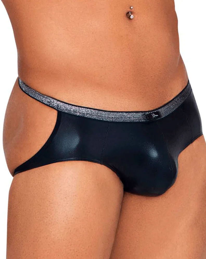 Xtremen 91116 Metallic Jockstrap Black
