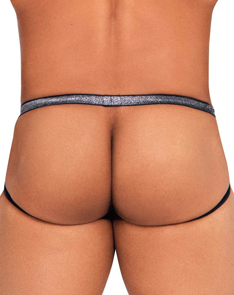 Xtremen 91116 Metallic Jockstrap Black