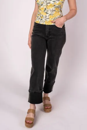 Zoe Cuffed Straight Leg Jeans
